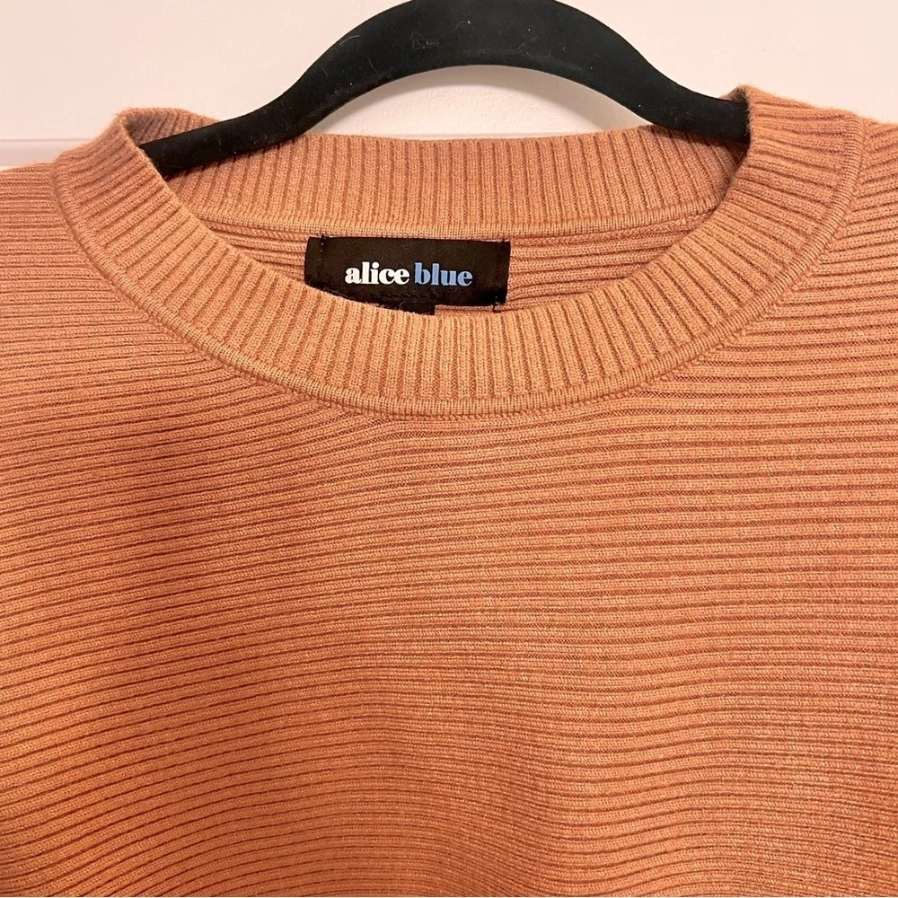 Alice Blue Women's Ribbed Sweater - Tan size medium